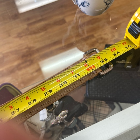 Orla Kiely Tan Leather Crossbody with Green Detailing - Picture 15 of 16